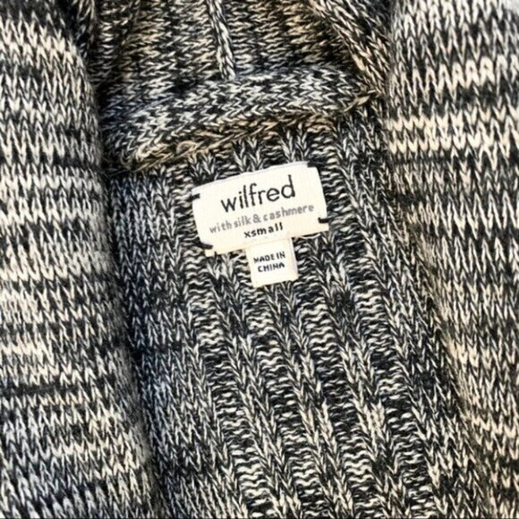 Wilfred Aritzia Flaubert Cardigan Sweater Duster Heathered Gray Draped Size XS - Picture 11 of 15